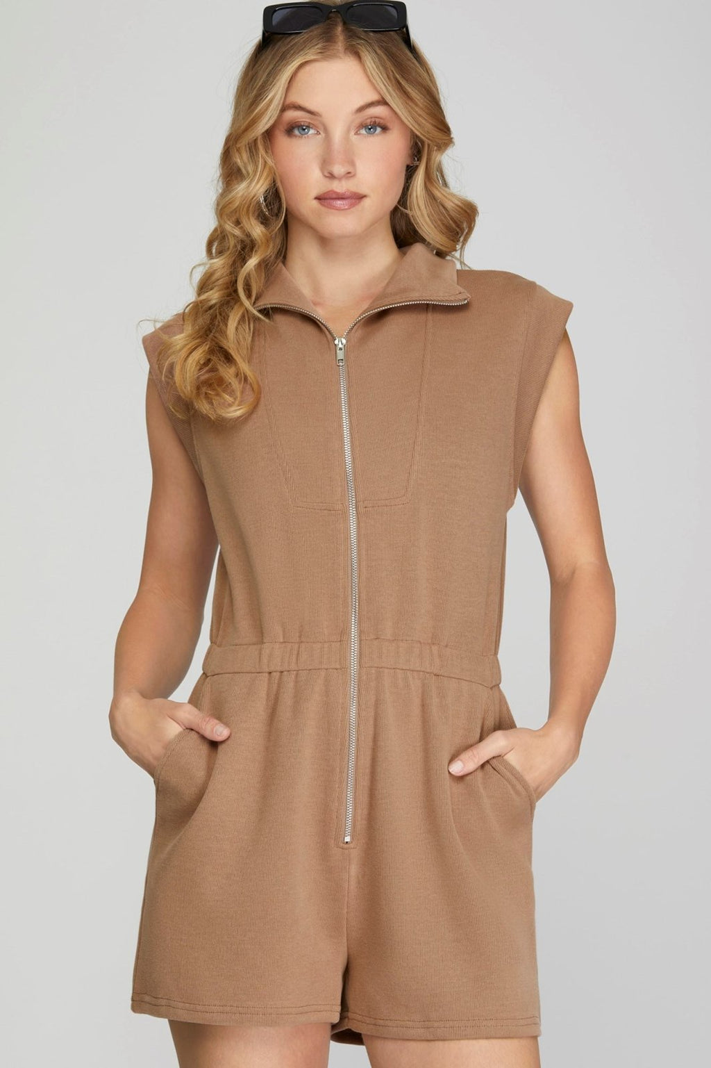Kayla Romper from Raggdoll Boutique, perfect for trendy coastal style and summer outfits Texas.