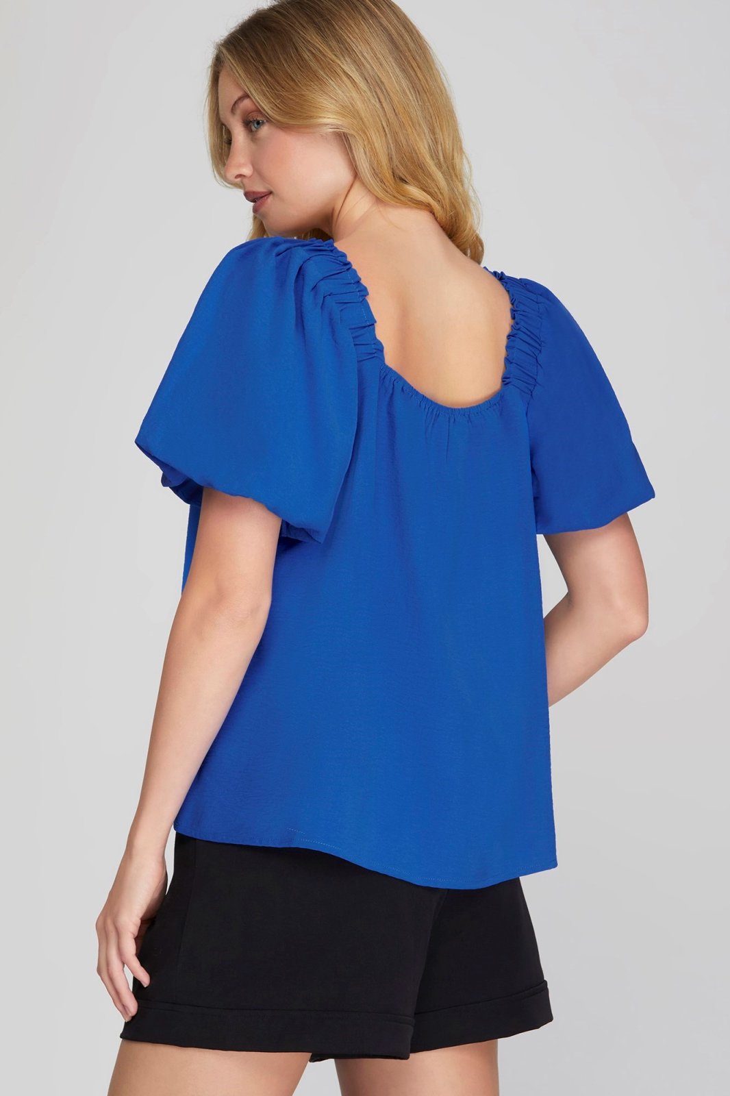 Dani Top by Raggdoll Boutique, trendy coastal style in blue, perfect for summer outfits in Texas.