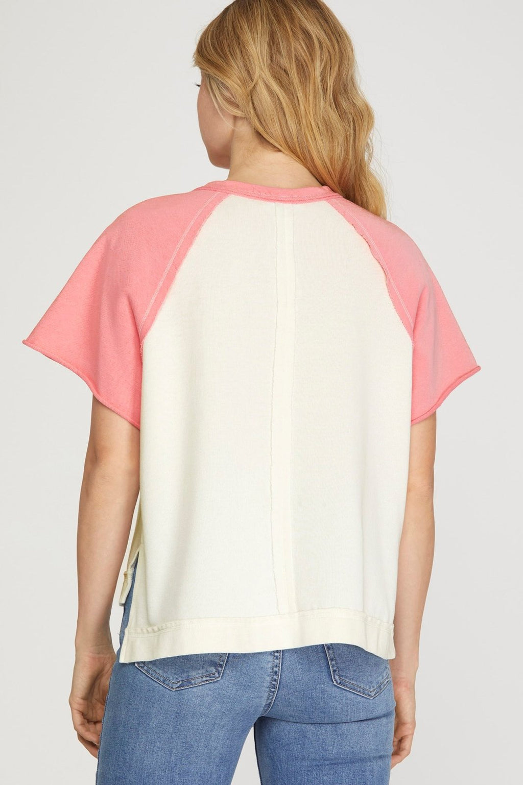 Back view of the Ginger Top from Raggdoll Boutique, showcasing trendy coastal style for summer outfits Texas.