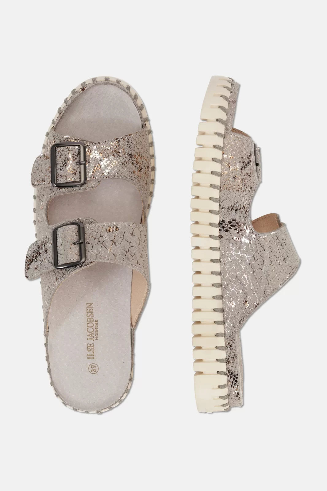 WHEAT TULIP SANDALS DOUBLE STRAP W/BUCKLES by ILSE JACOBSEN at Raggdoll Boutique, trendy coastal style sandals.