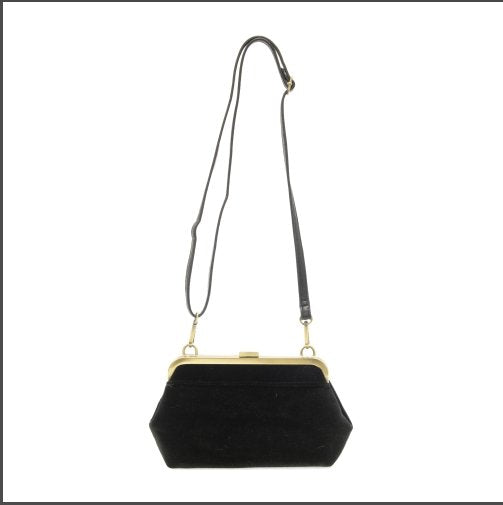 Black Velvet Vivie Wristlet