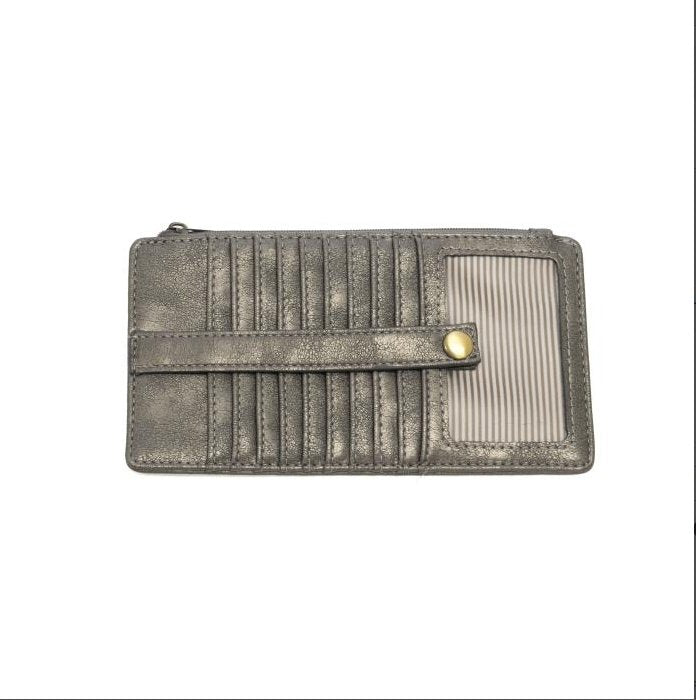 Kara- New Metallic Dk Chrome Mini Wallet
