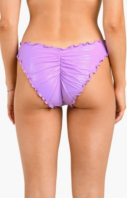 Iridescent Merrow Bikini Bottoms -Violet