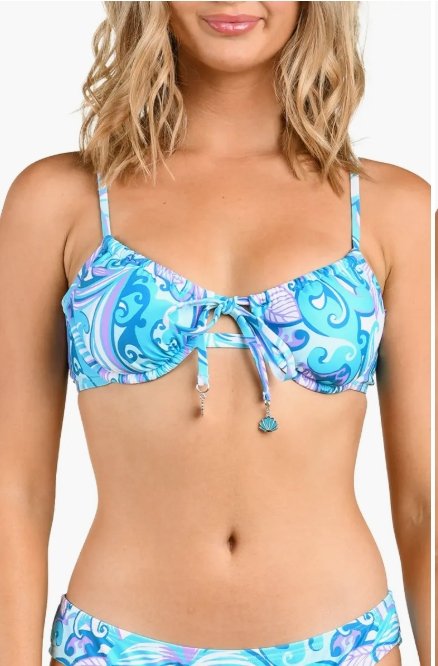 Good OTS Bralette -Blue Multi