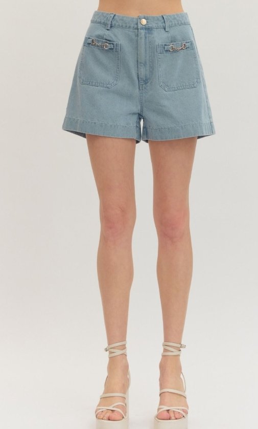Helen Shorts in Light Blue