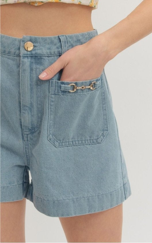 Helen Shorts in Light Blue