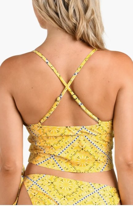 Sunshine Midkini Bikini Top -Dandelion