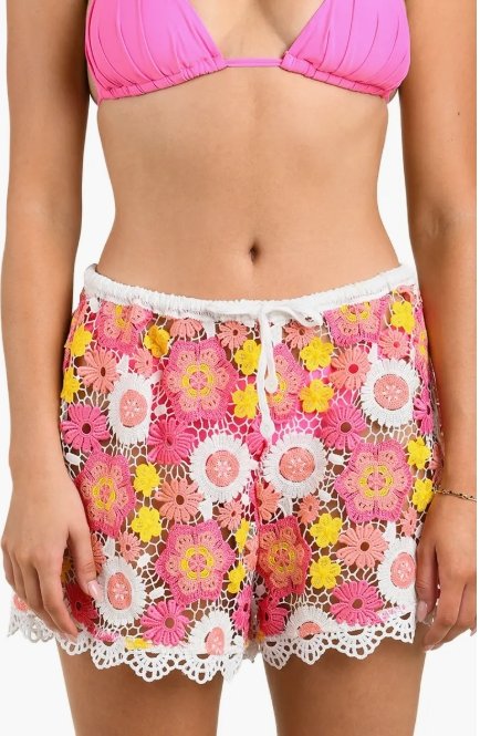 Happy Cover-Up Shorts -Pink