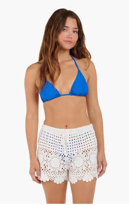 Citrus-Crochet Cover Short-White