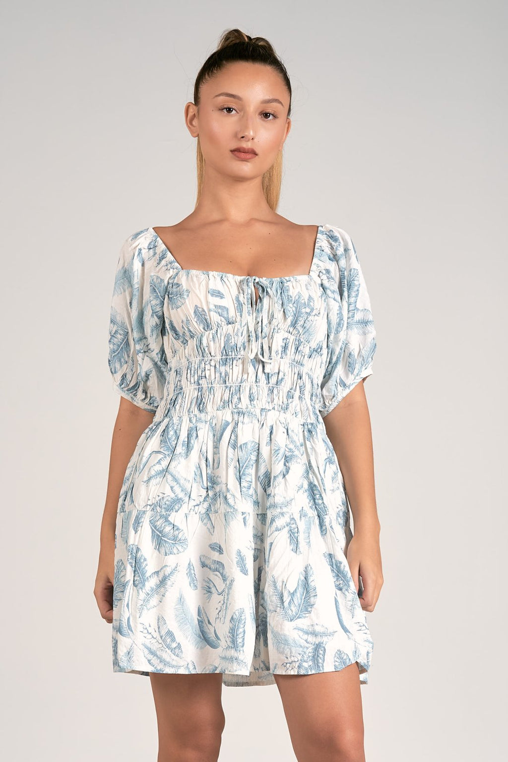 ELAN BLUE LIMA ROMPER from Raggdoll Boutique, perfect for trendy coastal style and summer outfits Texas.