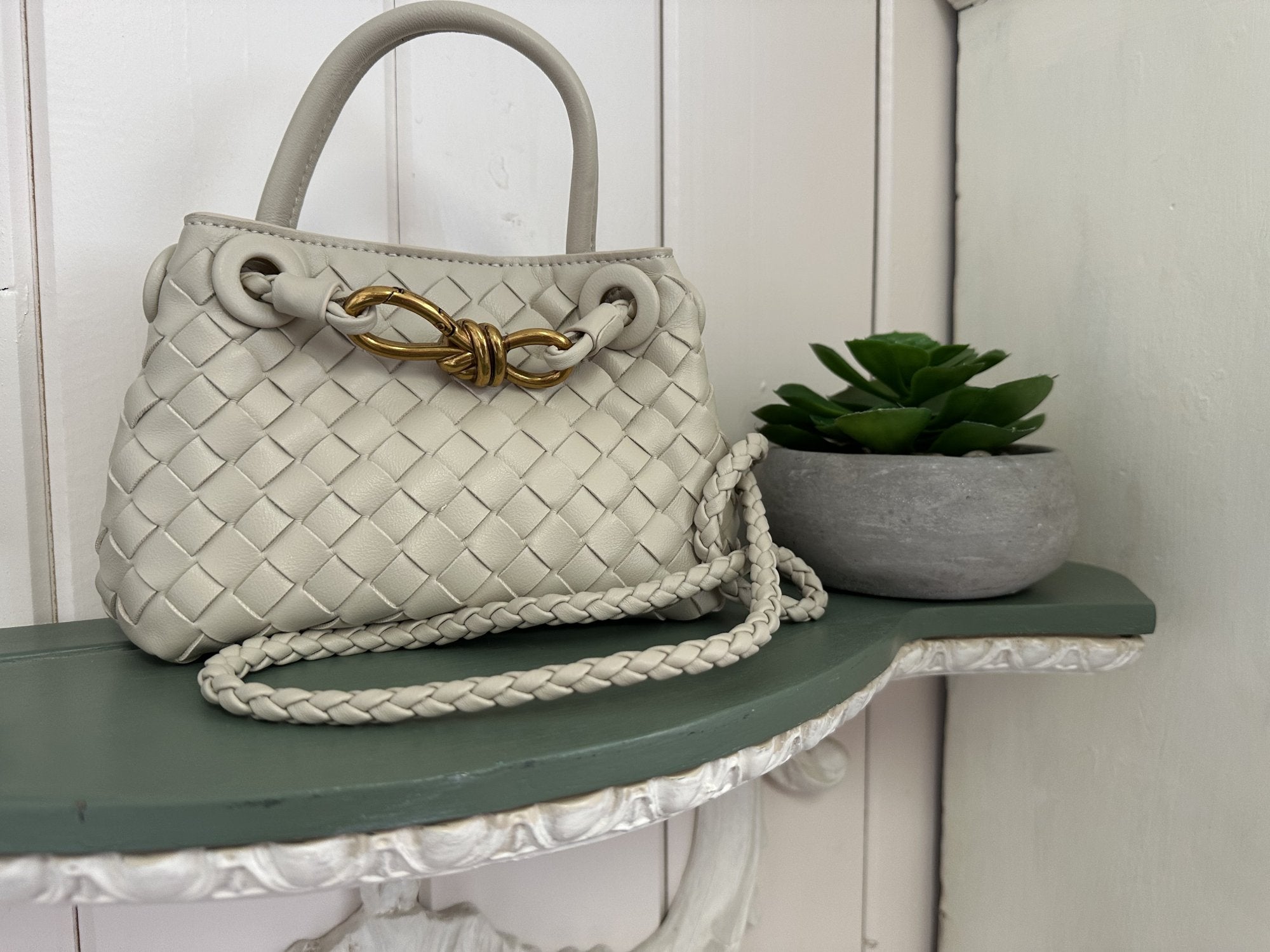 Talene Bag – stylish woven crossbody purse perfect for coastal boutique clothing, everyday wear, and tropical vacation dresses.