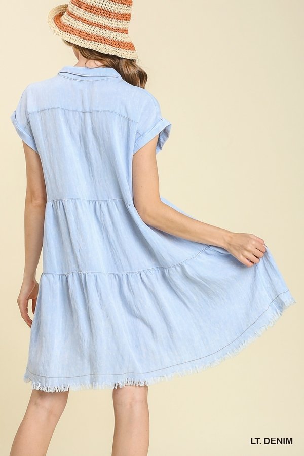 DENIM FOR DAYS DRESS from Raggdoll Boutique, perfect for summer outfits Texas and trendy coastal style.