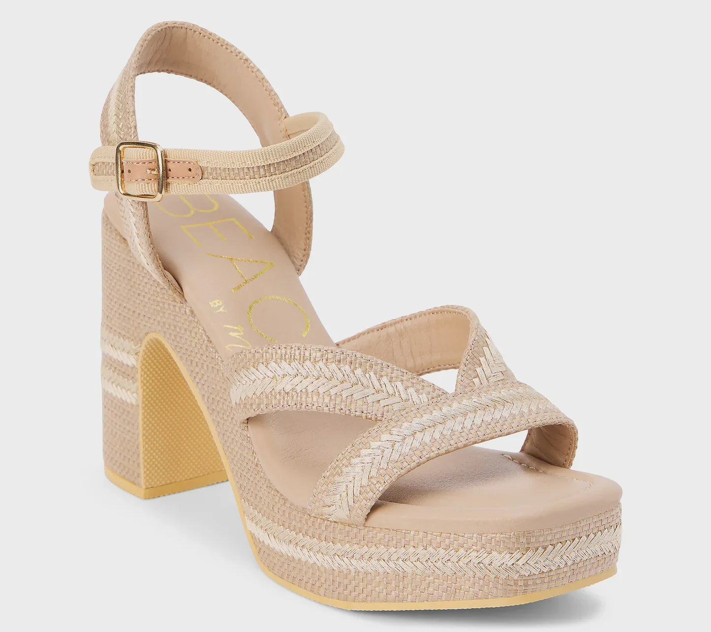 Adelaide Taupe Sandal by Beach, perfect for coastal boutique clothing and summer soirees, ideal with tropical vacation dresses.