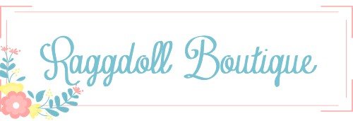 Raggdoll Boutique logo featuring flowers and stylish cursive text, representing fashionable women's clothing.