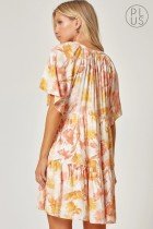 PLUS FLORAL PRINT DRESS from Raggdoll Boutique, showcasing trendy coastal style and perfect for summer outfits Texas.