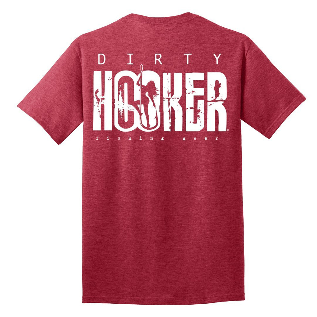Dirty Hooker Classic T-Shirt Heather Red from Raggdoll Boutique, perfect for trendy coastal style and summer outfits Texas.