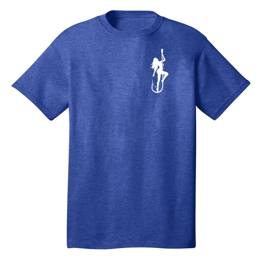 Dirty Hooker Classic T-Shirt Heather Blue from Raggdoll Boutique, trendy coastal style for summer outfits Texas.