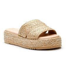 LAYBACK NATURAL RAFFIA SLIDE from Raggdoll Boutique, trendy coastal style for summer outfits Texas.