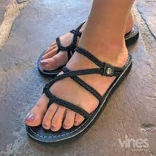 VINES-MIDNIGHT SLIDE stylish sandals from Raggdoll Boutique, perfect for trendy coastal style and summer outfits.