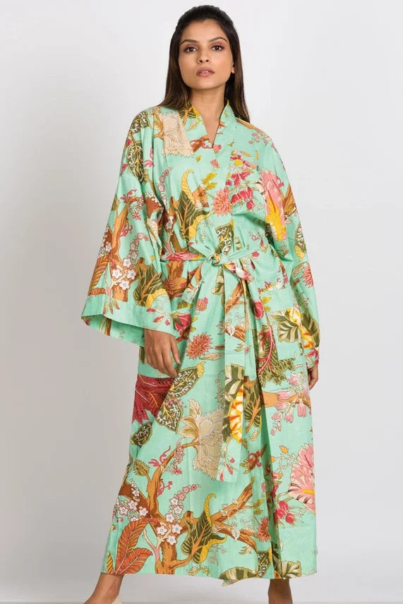Rani Kimono Robes-Sea Green