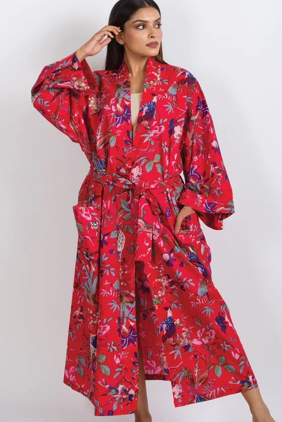 Rani Kimono Robe- Red