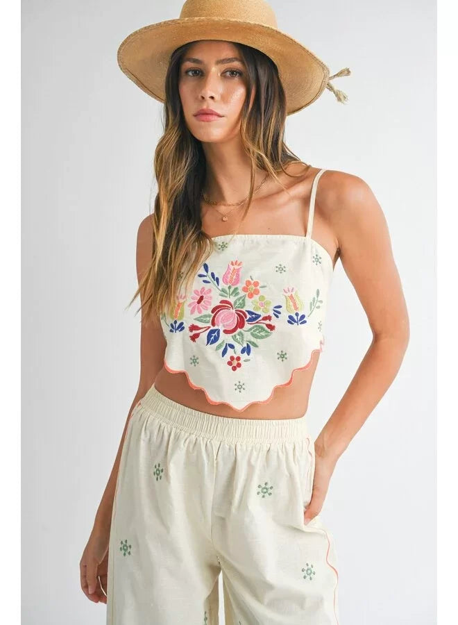 So Sweet Embroidered 2 Piece Set from Raggdoll Boutique, showcasing trendy coastal style for summer outfits in Port Aransas.