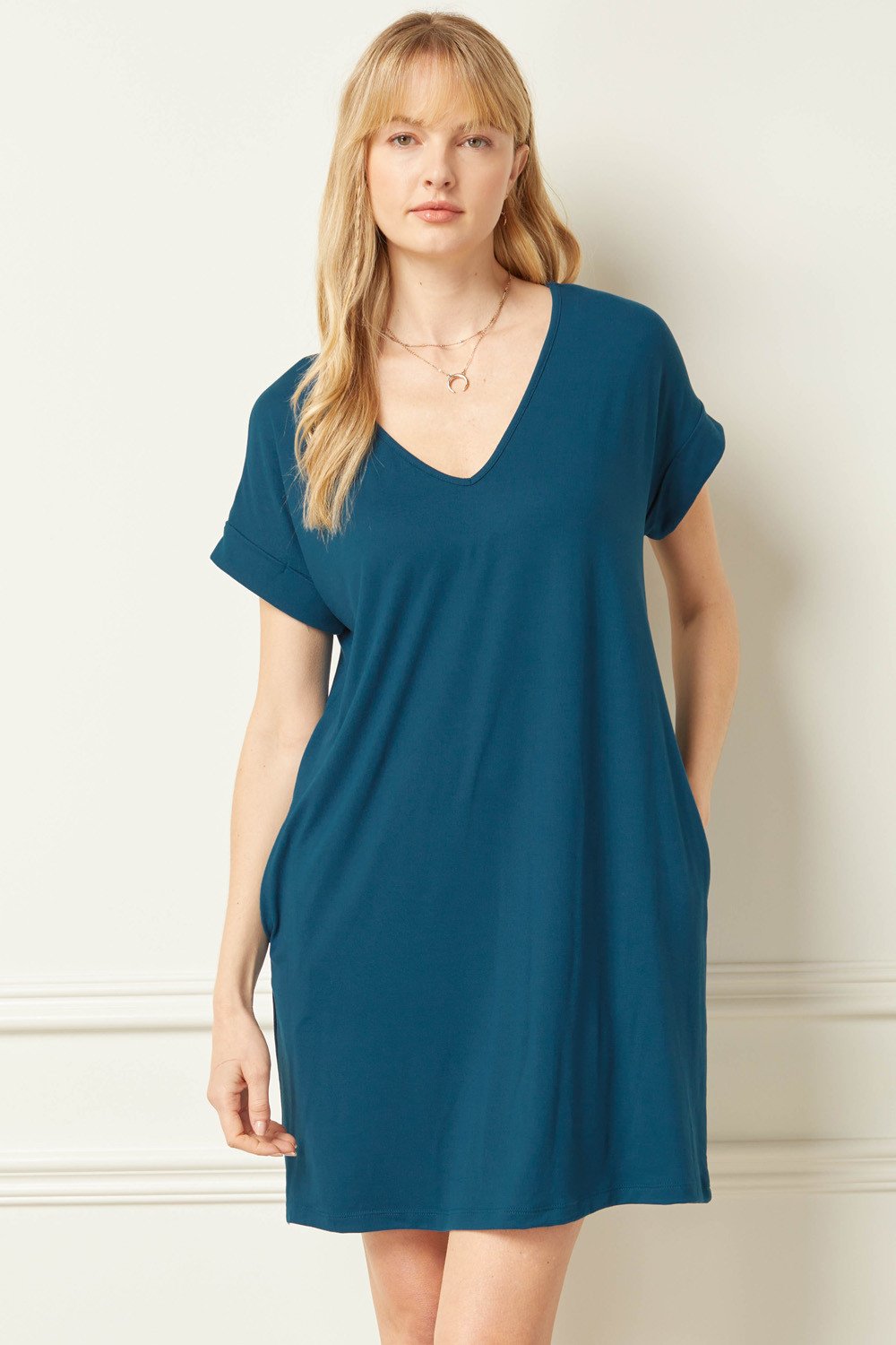Everyday dress in teal from Raggdoll Boutique, perfect for summer outfits Texas and trendy coastal style.