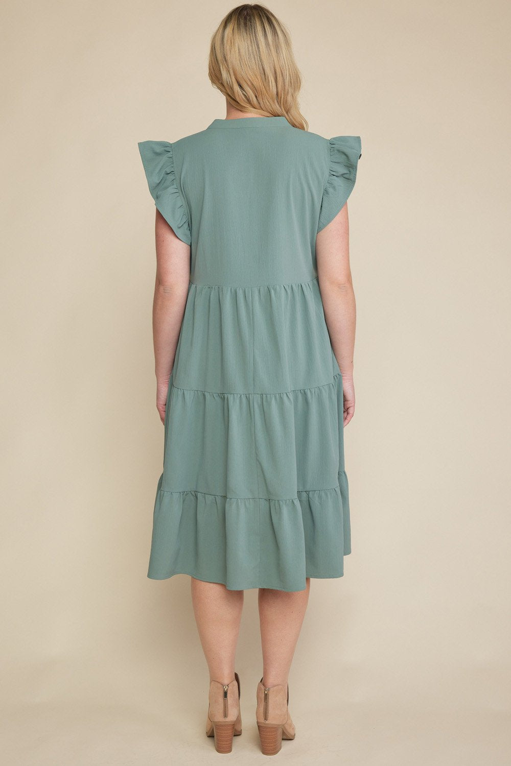 MADE FOR YOU DRESS IN SAGE from Raggdoll Boutique, perfect for summer outfits Texas and stylish vacation wardrobe.