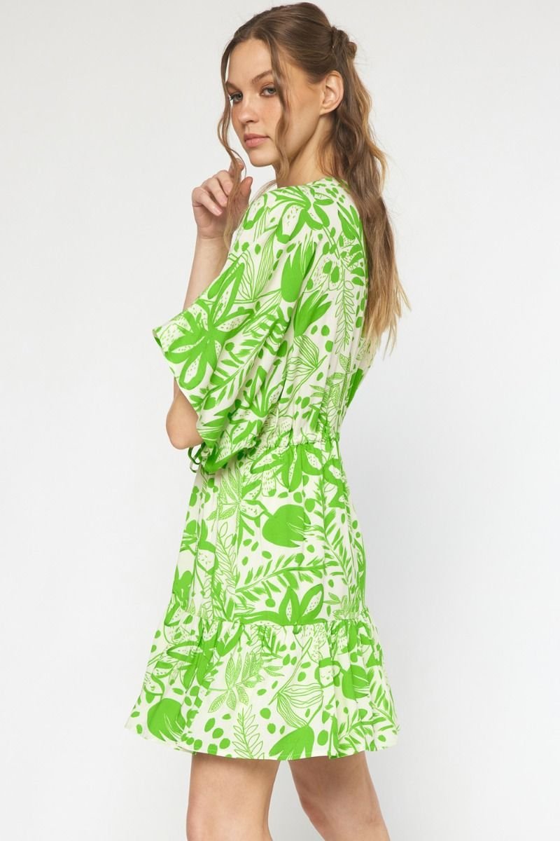 SWEET GREEN DRESS from Raggdoll Boutique, trendy coastal style for summer outfits in Port Aransas boutique.