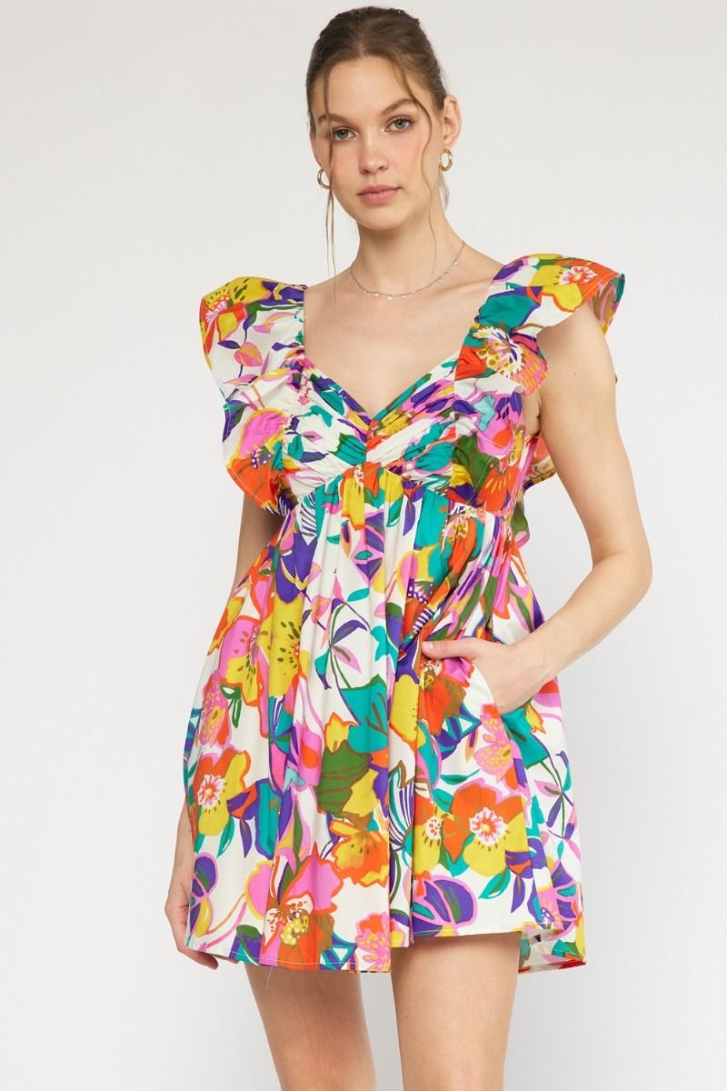 FLIRTY IN FLORAL DRESS from Raggdoll Boutique, perfect for summer outfits Texas and trendy coastal style.