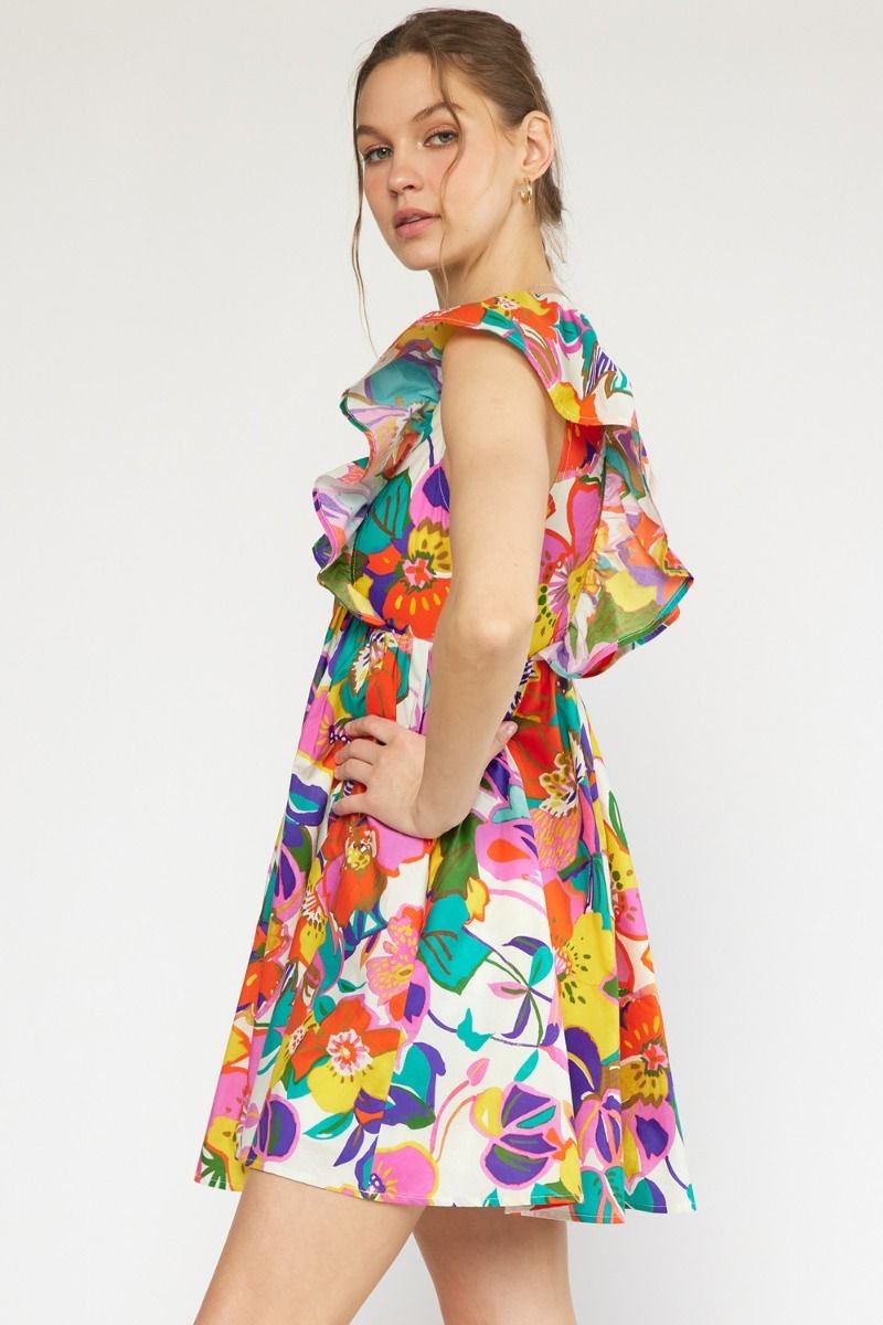 FLIRTY IN FLORAL DRESS from Raggdoll Boutique, perfect for trendy coastal style and summer outfits Texas.