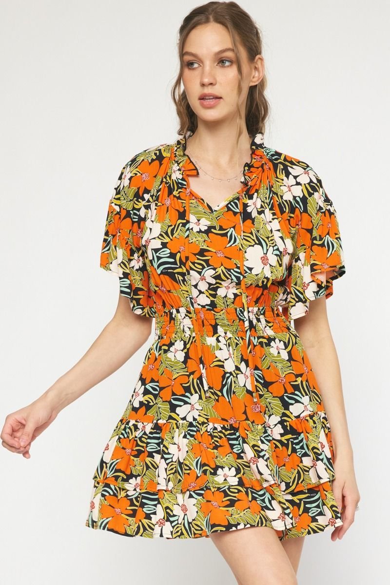 FIELD OF FLOWERS DRESS at Raggdoll Boutique, showcasing trendy coastal style and summer outfits in Port Aransas.