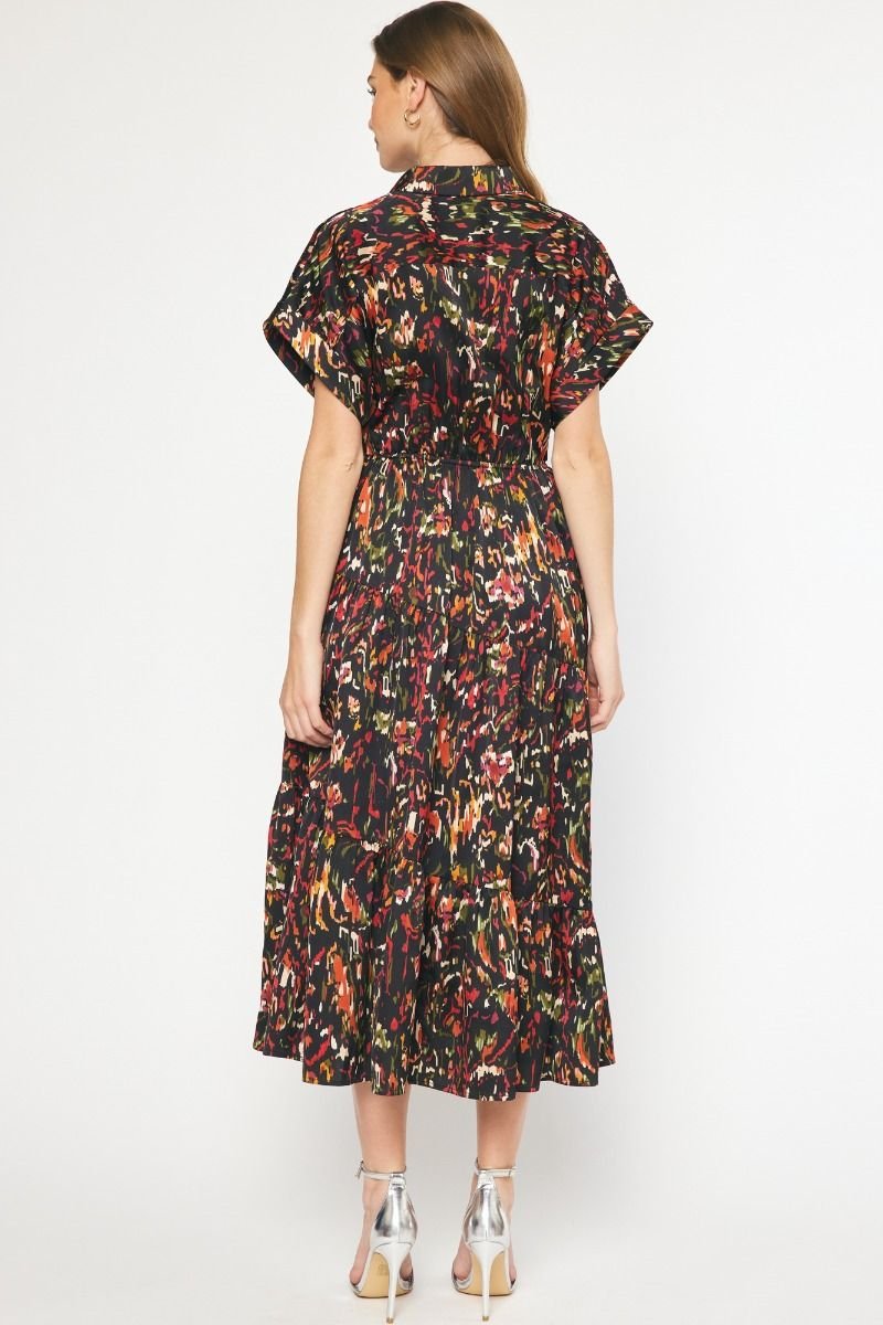 MID-WINTERS NIGHT MIX MAXI DRESS from Raggdoll Boutique, trendy coastal style dress for summer outfits in Texas.