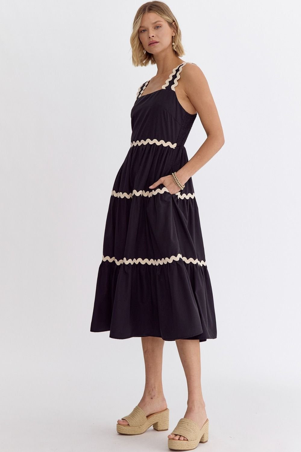 Janie Dress from Raggdoll Boutique, showcasing trendy coastal style for summer outfits in Texas.