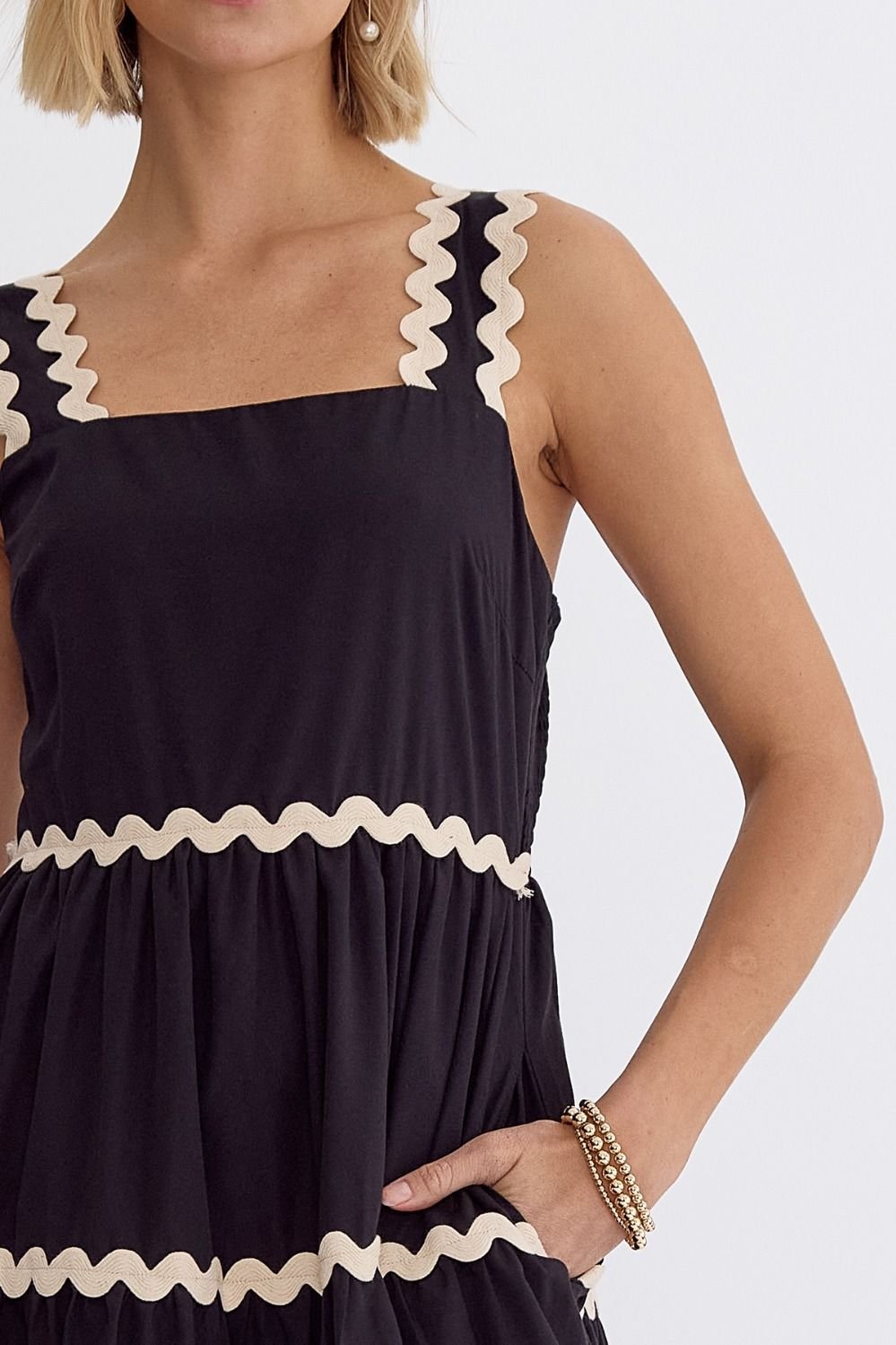 Janie Dress featuring trendy ruffle details, perfect for summer outfits Texas from Raggdoll Boutique.