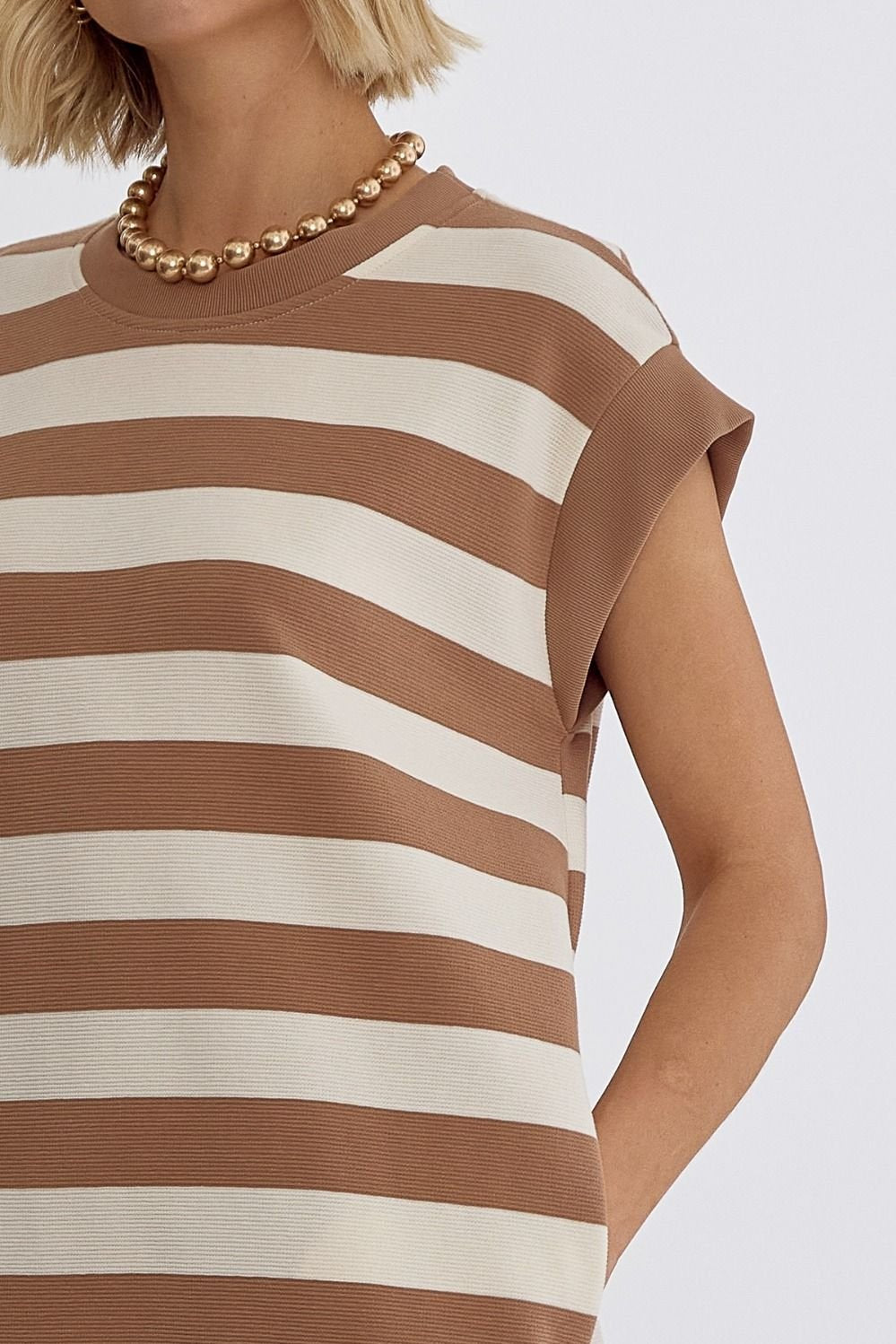 MOCHA MINI SWEATER DRESS from Raggdoll Boutique, ideal for summer outfits Texas and trendy coastal style.