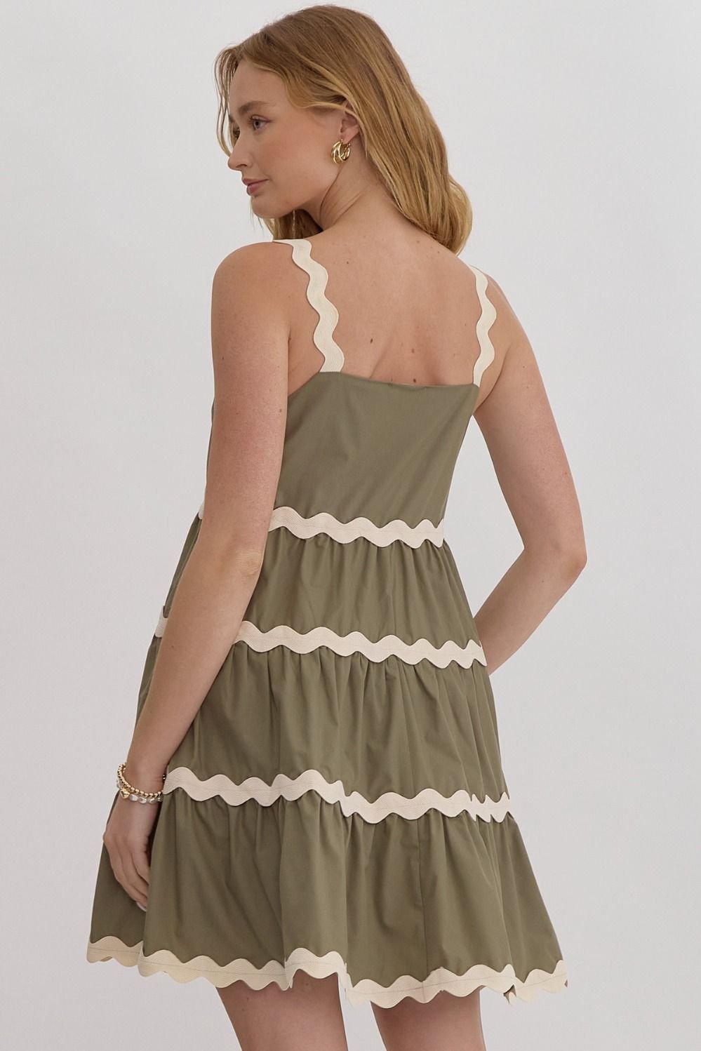 Olive Dress from Raggdoll Boutique, a trendy coastal style dress perfect for summer outfits Texas.