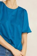 TEAL TOP WITH FRONT DETAIL from Raggdoll Boutique, perfect for trendy coastal style and summer outfits Texas.