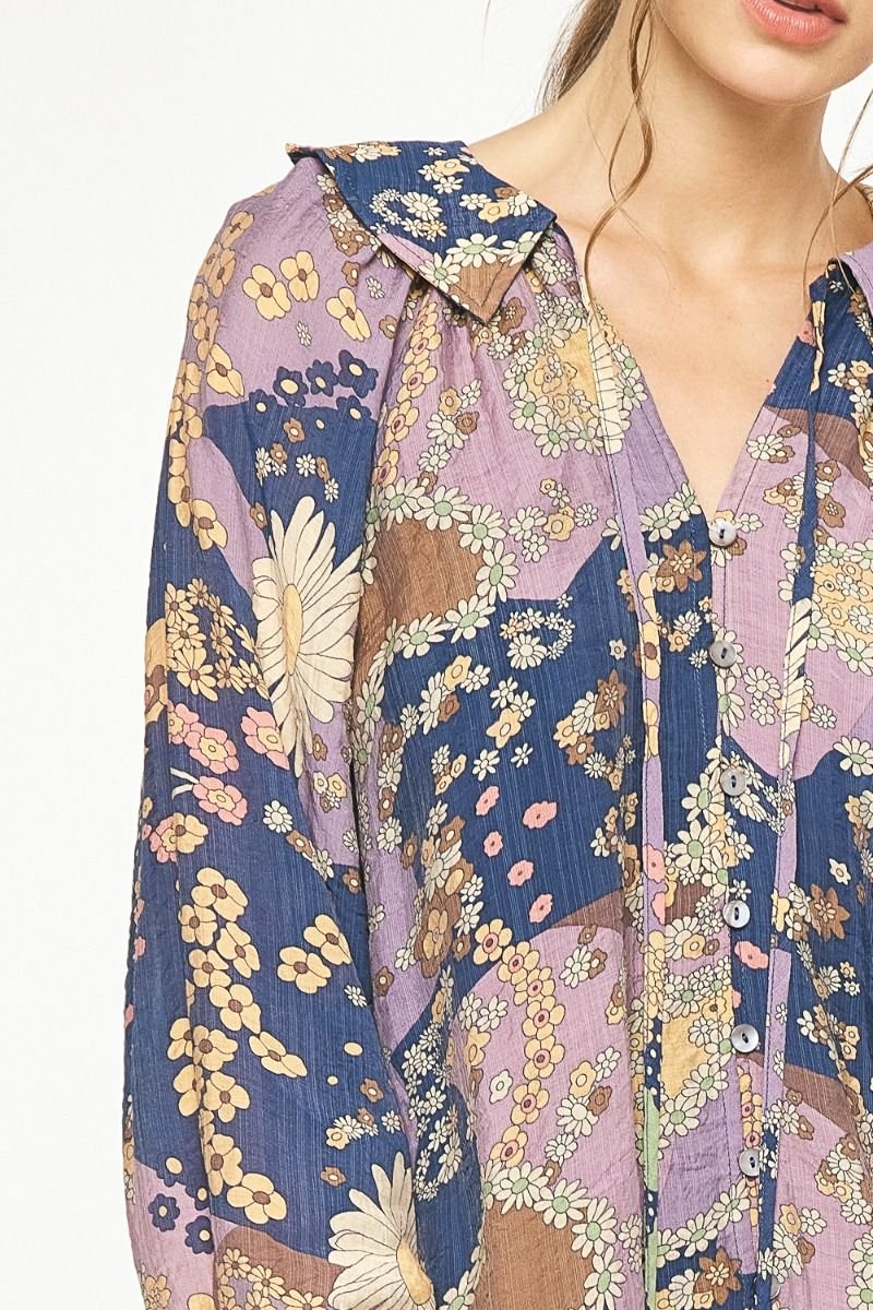 FLORAL BABYDOLL TOP from Raggdoll Boutique, perfect for summer outfits and coastal fashion.