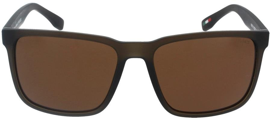 FLOATS F4327 matte square sunglasses with polarized lenses and textured rubber temples, perfect for coastal fashion.
