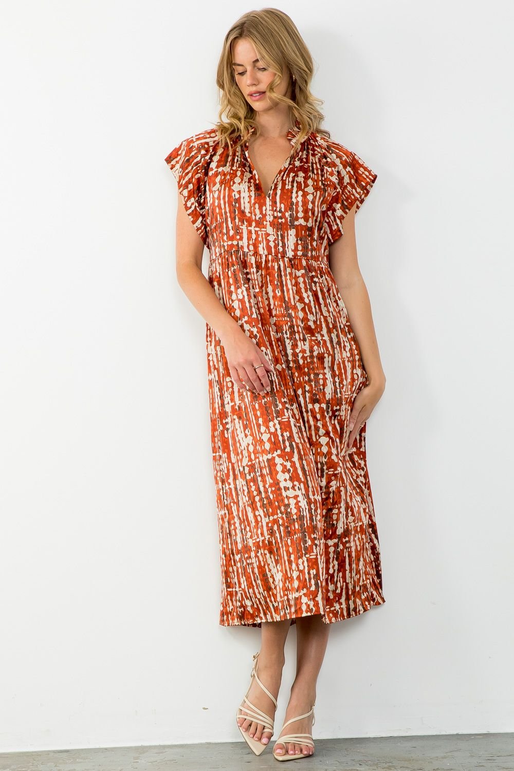 FALL HARVEST DRESS from Raggdoll Boutique, featuring trendy coastal style perfect for women’s clothing Port Aransas.