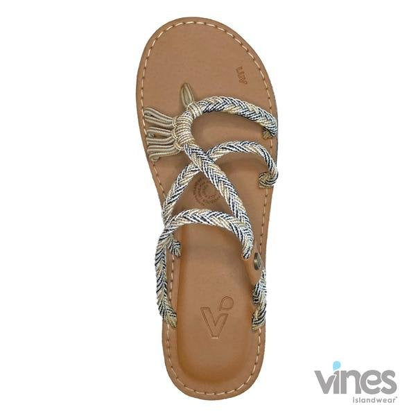 VINES-HARMONY SLIDE sandal from Raggdoll Boutique, perfect for trendy coastal style and summer outfits Texas.