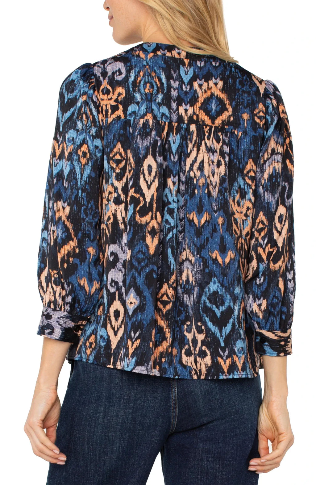 Ikat Print Top