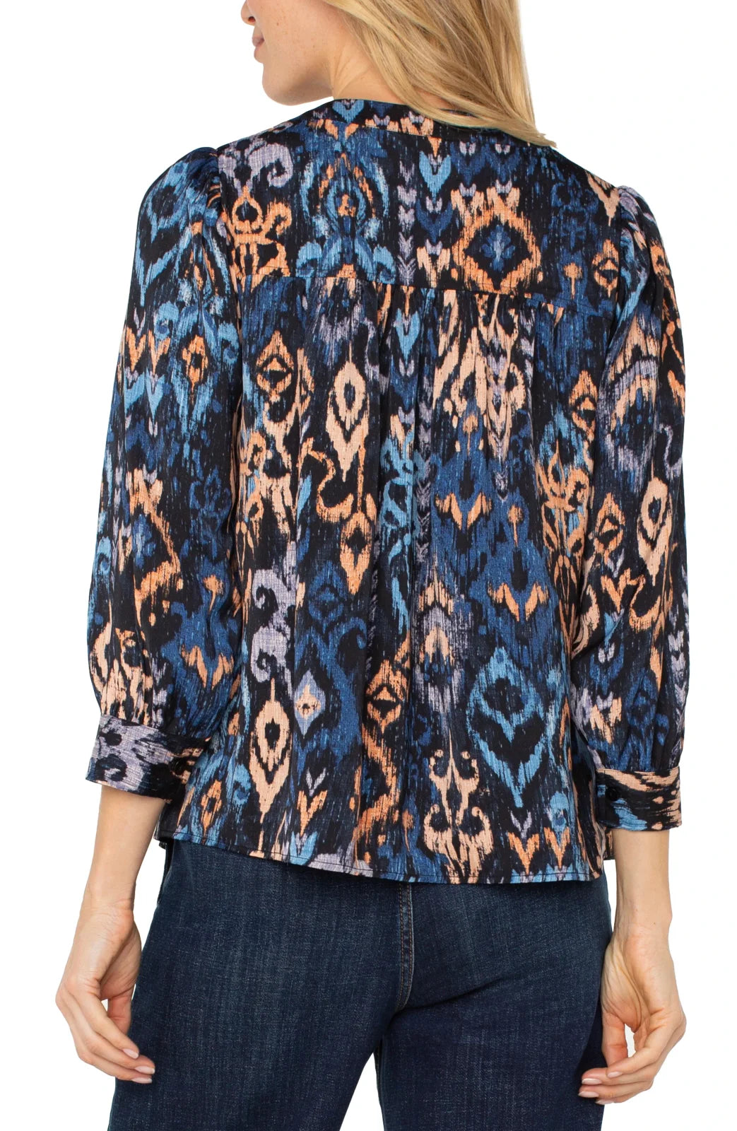 Ikat Print Top