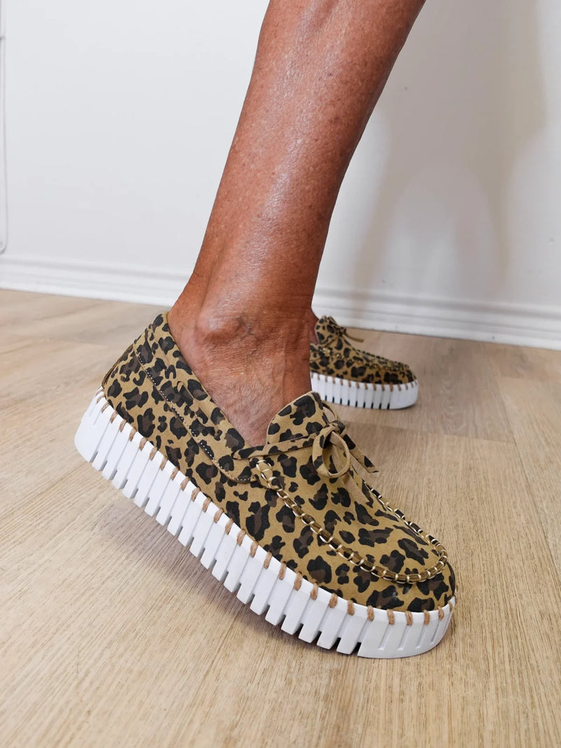 Leo Platform Loafer- Latte Tulip 3073