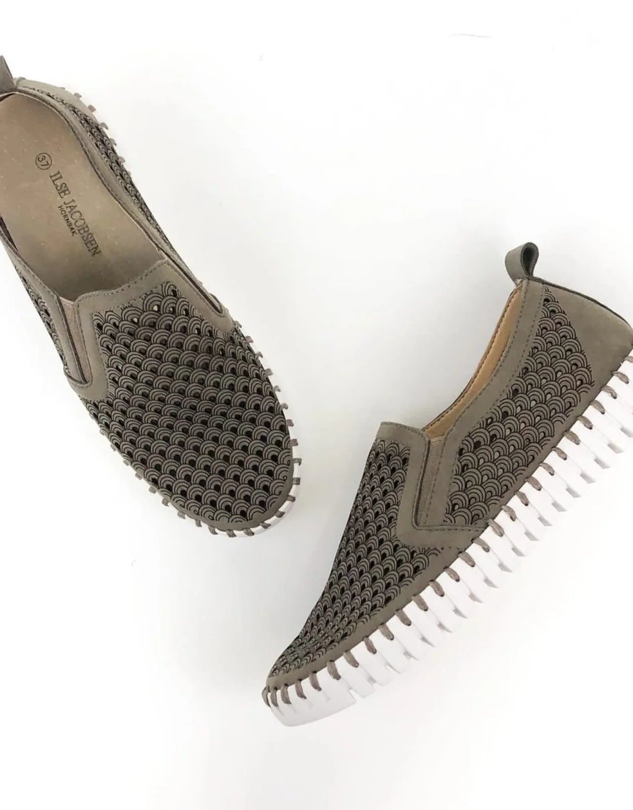 DEEP OLIVE TULIPS by Ilse Jacobsen slip-on shoes, perfect for Port Aransas boutique styling and tropical vacation dresses.