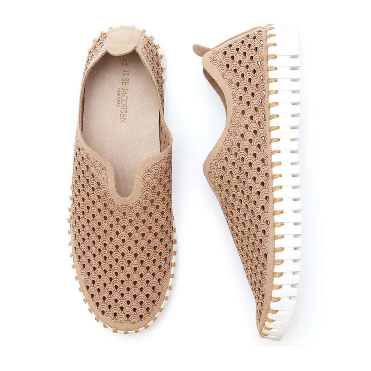 LATTE TULIPS by ILSE JACOBSEN 139 boutique shoes for trendy coastal style at Raggdoll Boutique.