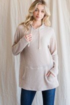 PULLOVER SWEATER OATMEAL TOP from Raggdoll Boutique, lightweight coastal fashion for summer outfits Texas.
