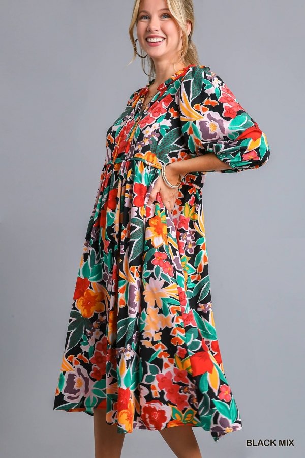 FLOWER POWER DRESS from Raggdoll Boutique, perfect for summer outfits and coastal fashion in Port Aransas.