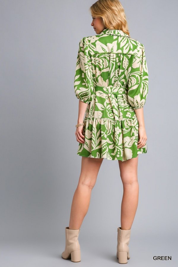 PRETTY IN GREEN DRESS from Raggdoll Boutique, ideal for any summer outfits or vacation wardrobe in Port Aransas.